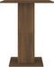 vidaXL - Bistrotafel - 60x60x75 - cm - bewerkt - hout - bruin - eikenkleur