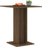 vidaXL - Bistrotafel - 60x60x75 - cm - bewerkt - hout - bruin - eikenkleur