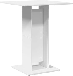 vidaXL - Bistrotafel - 60x60x75 - cm - bewerkt - hout - gerookt - eikenkleurig