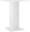 vidaXL - Bistrotafel - 60x60x75 - cm - bewerkt - hout - hoogglans - wit