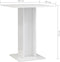 vidaXL - Bistrotafel - 60x60x75 - cm - bewerkt - hout - hoogglans - wit