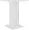 vidaXL - Bistrotafel - 60x60x75 - cm - bewerkt - hout - wit
