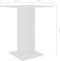 vidaXL - Bistrotafel - 60x60x75 - cm - bewerkt - hout - wit