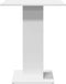 vidaXL - Bistrotafel - 60x60x75 - cm - bewerkt - hout - wit