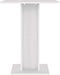 vidaXL - Bistrotafel - 60x60x75 - cm - bewerkt - hout - wit