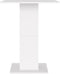 vidaXL - Bistrotafel - 60x60x75 - cm - bewerkt - hout - wit