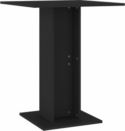 vidaXL - Bistrotafel - 60x60x75 - cm - bewerkt - hout - zwart