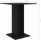 vidaXL - Bistrotafel - 60x60x75 - cm - bewerkt - hout - zwart