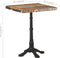 vidaXL - Bistrotafel - 60x60x76 - cm - massief - gerecycled - hout