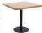 vidaXL - Bistrotafel - 80x80 - cm - MDF - lichtbruin