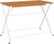 vidaXL - Bistrotafel - inklapbaar - 100x54x71 - cm - massief - acaciahout - en - staal