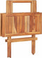 vidaXL - Bistrotafel - inklapbaar - 60x60x65 - cm - massief - teakhout