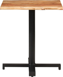 vidaXL - Bistrotafel - met - natuurlijke - randen - 70x70x75 - cm - acaciahout