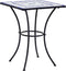 vidaXL - Bistrotafel - mozaïek - 60 - cm - keramiek - blauw - en - wit