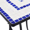 vidaXL - Bistrotafel - mozaïek - 60 - cm - keramiek - blauw - en - wit