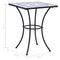 vidaXL - Bistrotafel - mozaïek - 60 - cm - keramiek - blauw - en - wit