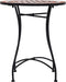vidaXL - Bistrotafel - mozaïek - 60 - cm - keramiek - bruin