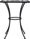 vidaXL - Bistrotafel - mozaïek - 60 - cm - keramiek - zwart - en - wit