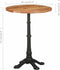 vidaXL - Bistrotafel - Ø - 60x76 - cm - massief - acaciahout