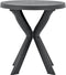vidaXL - Bistrotafel - Ø70 - cm - kunststof - antraciet