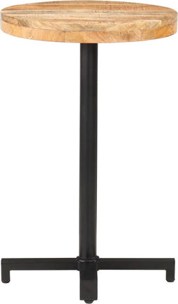 vidaXL - Bistrotafel - rond - Ø50x75 - cm - ruw - mangohout