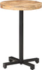 vidaXL - Bistrotafel - rond - Ø50x75 - cm - ruw - mangohout