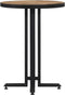 vidaXL - Bistrotafel - rond - Ø55x76 - cm - massief - gerecycled - teakhout