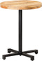 vidaXL - Bistrotafel - rond - Ø60x75 - cm - ruw - mangohout