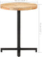 vidaXL - Bistrotafel - rond - Ø60x75 - cm - ruw - mangohout