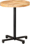 vidaXL - Bistrotafel - rond - Ø60x75 - cm - ruw - mangohout