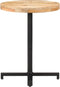 vidaXL - Bistrotafel - rond - Ø60x75 - cm - ruw - mangohout