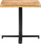 vidaXL - Bistrotafel - vierkant - 80x80x75 - cm - ruw - mangohout