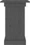 vidaXL - Bloemenstandaard - 40x40x60 - cm - massief - grenenhout - grijs