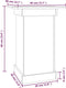 vidaXL - Bloemenstandaard - 40x40x60 - cm - massief - grenenhout