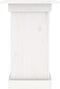 vidaXL - Bloemenstandaard - 40x40x60 - cm - massief - grenenhout - wit
