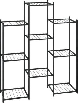 vidaXL - Bloemenstandaard - 83x25x100 - cm - ijzer - zwart