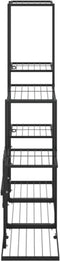 vidaXL - Bloemenstandaard - 94,5x25x88 - cm - metaal - zwart