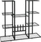 vidaXL - Bloemenstandaard - 94,5x25x89 - cm - ijzer - zwart