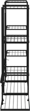 vidaXL - Bloemenstandaard - 94,5x25x89 - cm - ijzer - zwart