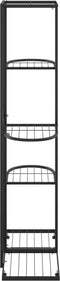 vidaXL - Bloemenstandaard - met - 5 - lagen - 43x22x98 - cm - metaal - zwart
