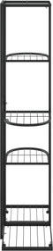 vidaXL - Bloemenstandaard - met - 5 - lagen - 43x22x98 - cm - metaal - zwart