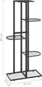 vidaXL - Bloemenstandaard - met - 5 - lagen - 43x22x98 - cm - metaal - zwart