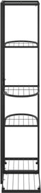 vidaXL - Bloemenstandaard - met - 5 - lagen - 43x22x98 - cm - metaal - zwart