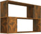 vidaXL - Boekenkast - 100x24x63 - cm - bewerkt - hout - gerookt - eikenkleurig