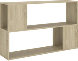 vidaXL - Boekenkast - 100x24x63 - cm - bewerkt - hout - sonoma - eikenkleurig