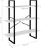vidaXL - Boekenkast - 100x30x105 - cm - bewerkt - hout - wit