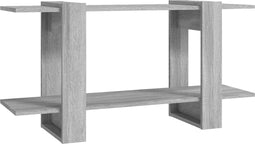 vidaXL - Boekenkast - 100x30x51 - cm - bewerkt - hout - grijs - sonoma - eiken