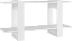 vidaXL - Boekenkast - 100x30x51 - cm - bewerkt - hout - wit