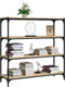 vidaXL - Boekenkast - 100x33x100 - cm - bewerkt - hout - en - staal - sonoma - eiken