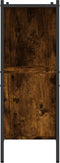 vidaXL - Boekenkast - 102x28x77,5 - cm - bewerkt - hout - gerookt - eikenkleurig